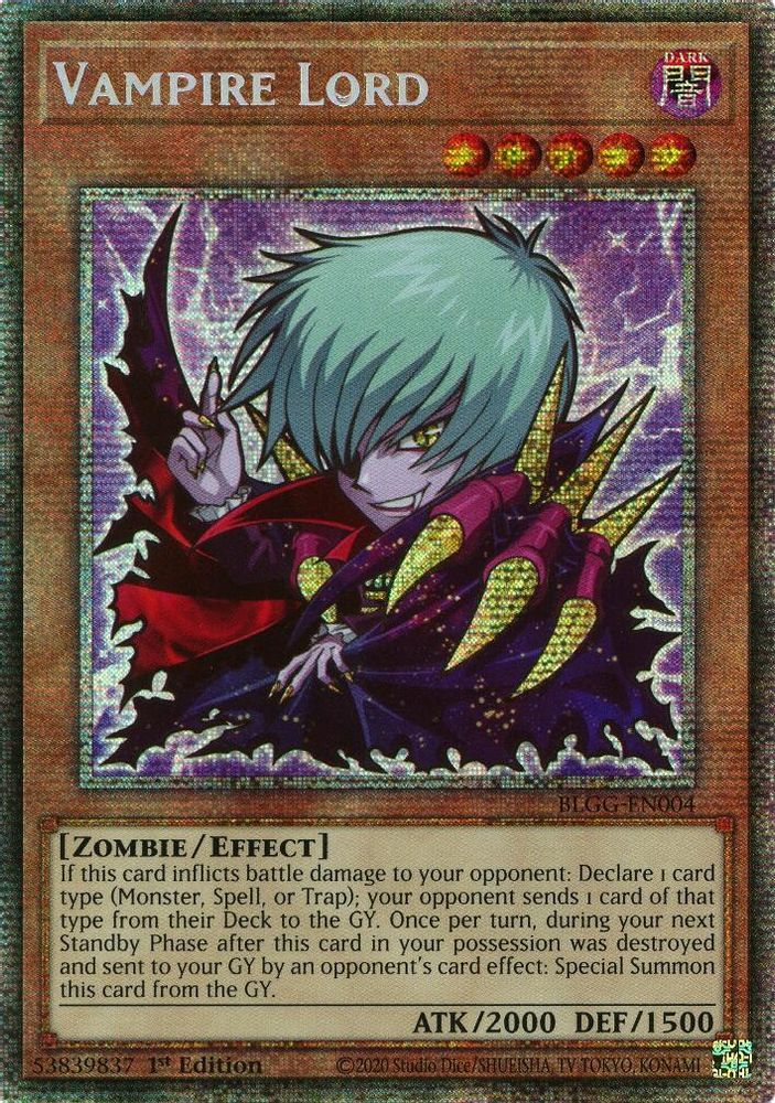 [STARLIGHT RARE] Vampire Lord - (BLGG-EN004) - (Chibi) 1st Edition