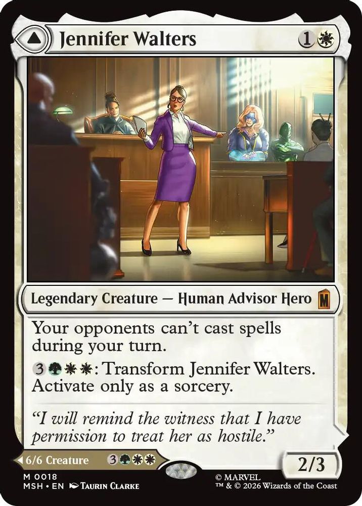 [FOIL] Jennifer Walters #018 - MYTHIC MSH -  Marvel Super Heroes