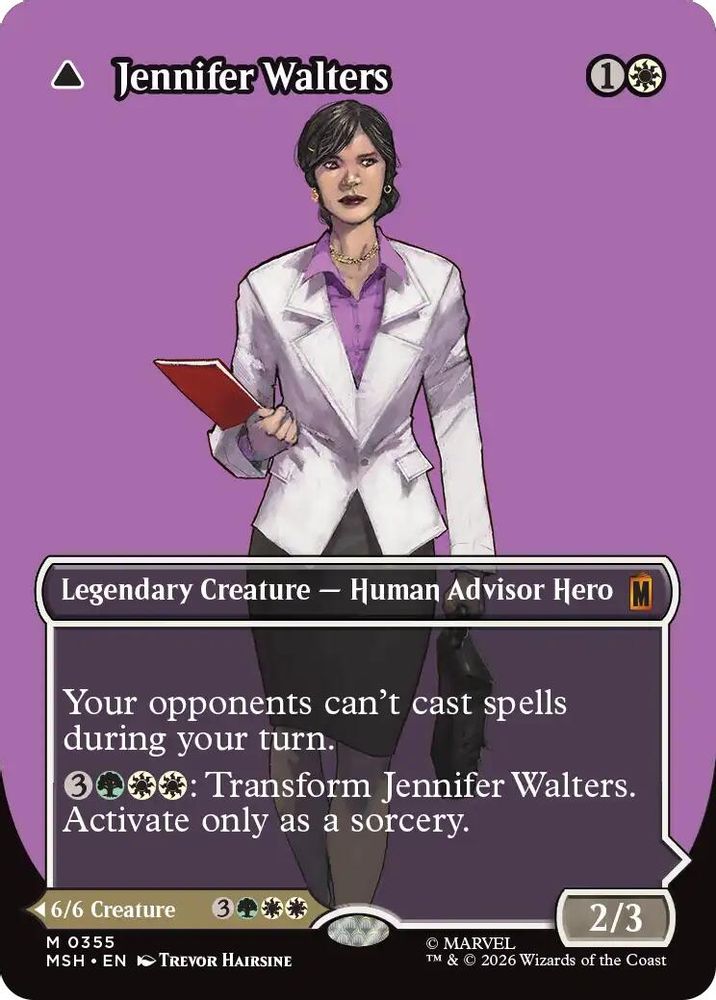 [FOIL] Jennifer Walters (Borderless) (0355) #355 - MYTHIC MSH -  Marvel Super Heroes