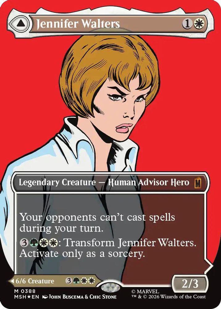 [FOIL] Jennifer Walters (Borderless) (0388) #388 - MYTHIC MSH -  Marvel Super Heroes