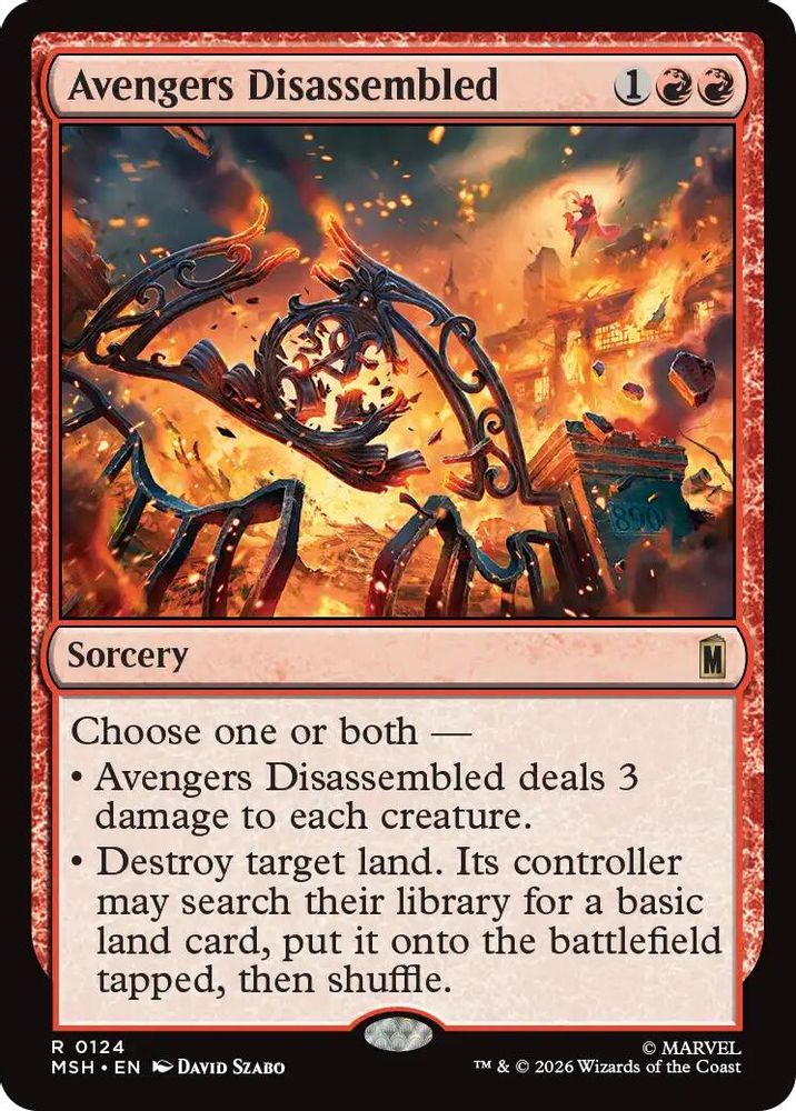 [FOIL] Avengers Disassembled #124 - RARE MSH -  Marvel Super Heroes