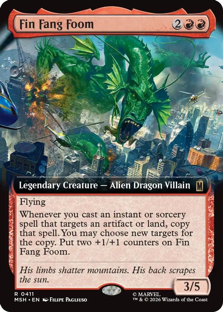 Fin Fang Foom (Extended Art) #411 - MYTHIC MSH -  Marvel Super Heroes