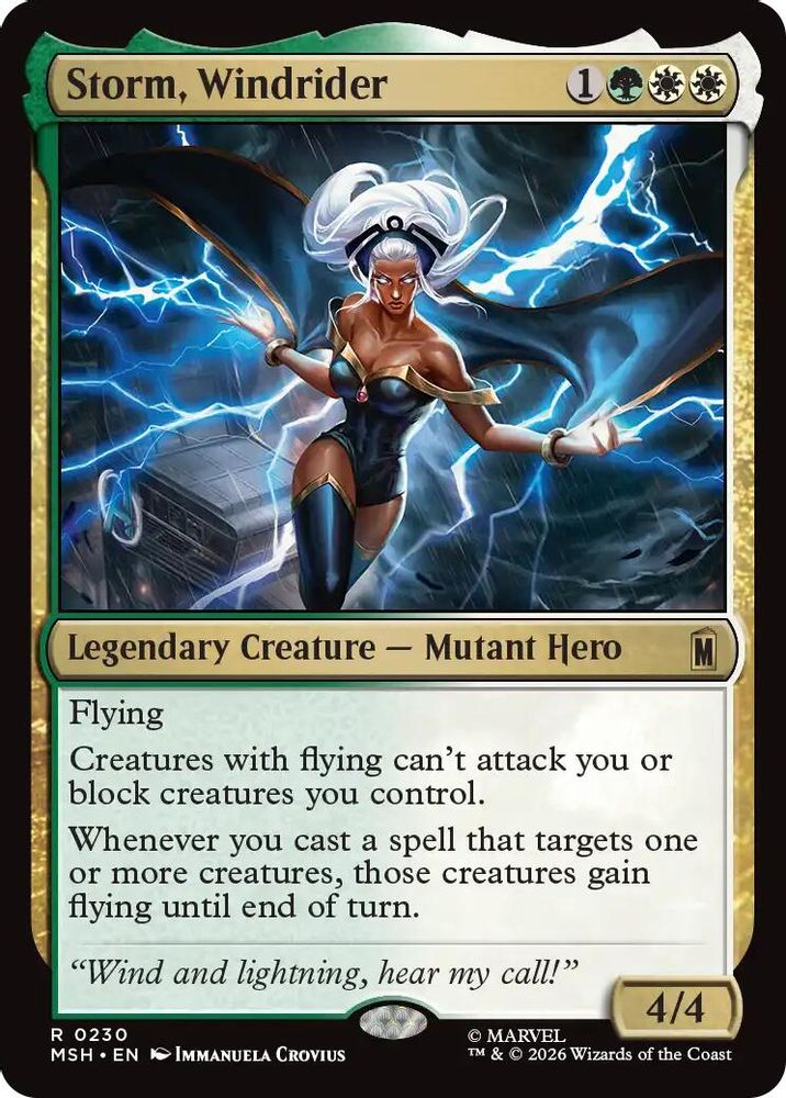 Storm, Windrider #230 - RARE MSH -  Marvel Super Heroes