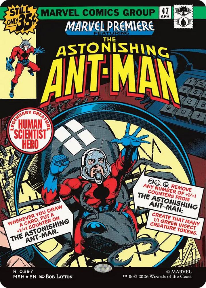 [FOIL] The Astonishing Ant-Man (Borderless) #397 - RARE MSH -  Marvel Super Heroes