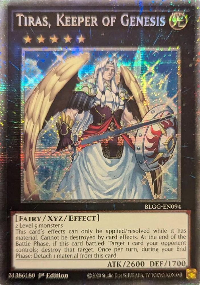 Tiras, Keeper of Genesis - (BLGG-EN094) - Starlight Rare 1st Edition