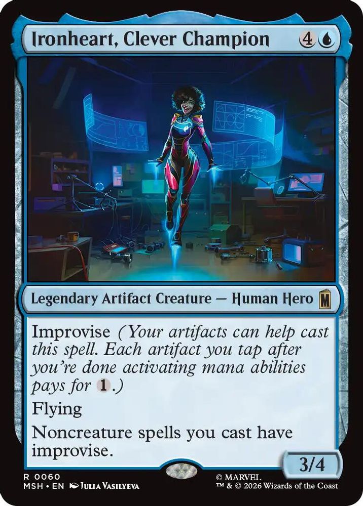 Ironheart, Clever Champion #060 - RARE MSH -  Marvel Super Heroes