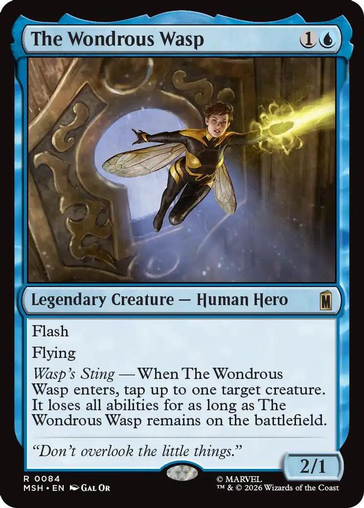 [FOIL] The Wondrous Wasp #084 - RARE MSH -  Marvel Super Heroes