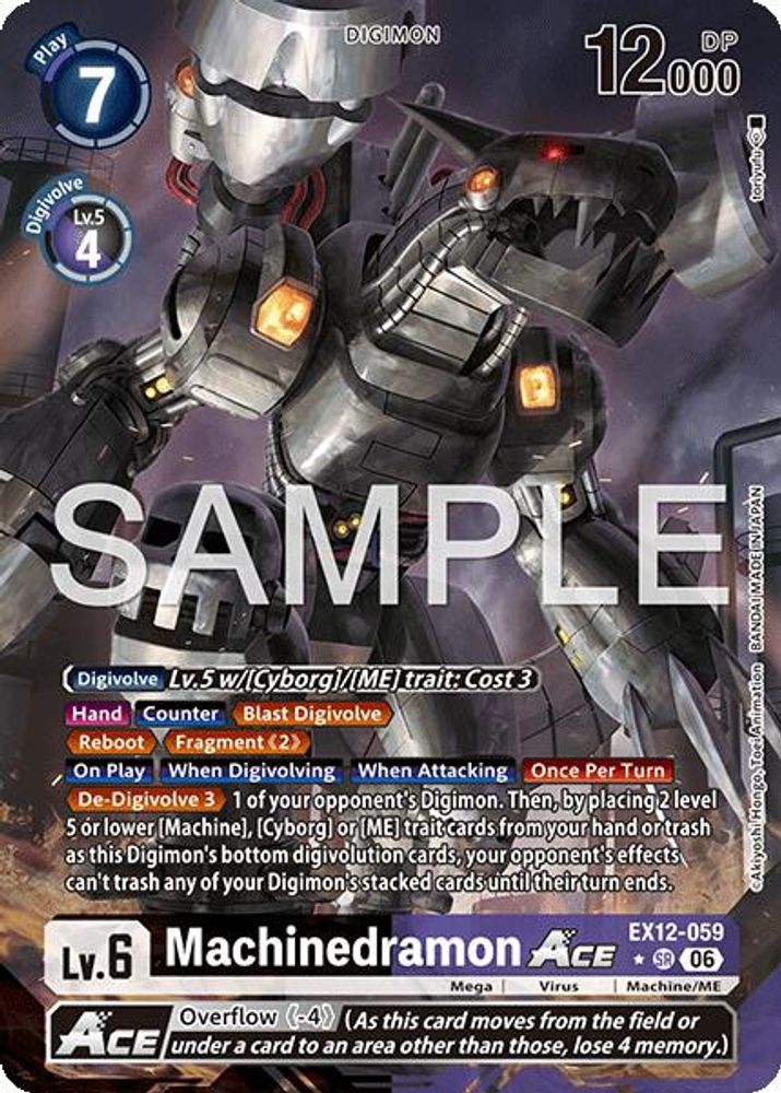 [ALTERNATE ART] Machinedramon ACE (EX12-059) SR★ - Digimon Digital World Shambala