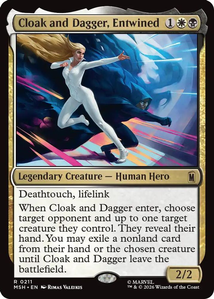 Cloak and Dagger, Entwined #211 - RARE MSH -  Marvel Super Heroes