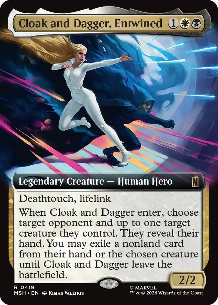 Cloak and Dagger, Entwined (Extended Art) #419 - RARE MSH -  Marvel Super Heroes