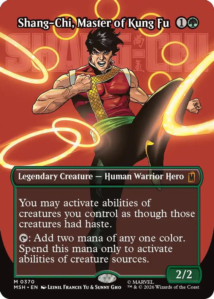 [FOIL] Shang-Chi, Master of Kung Fu (Borderless) (0370) #370 - MYTHIC MSH -  Marvel Super Heroes