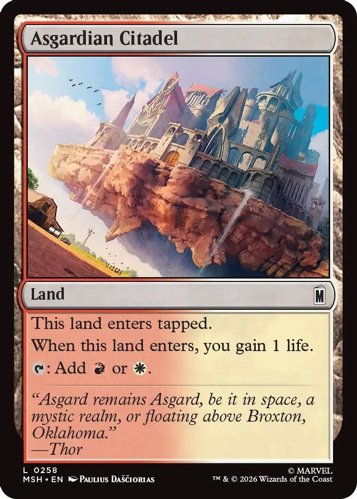 Asgardian Citadel #258 - LAND MSH -  Marvel Super Heroes