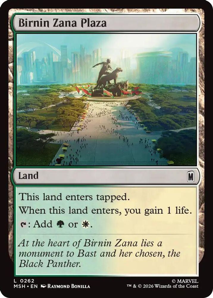 Birnin Zana Plaza #262 - LAND MSH -  Marvel Super Heroes