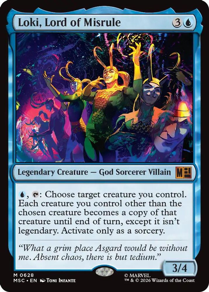 Loki, Lord of Misrule #628 - MYTHIC MSC -  Commander: Marvel Super Heroes
