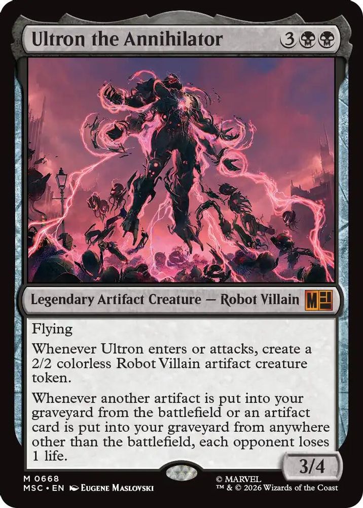 [FOIL] Ultron the Annihilator #668 - MYTHIC MSC -  Commander: Marvel Super Heroes