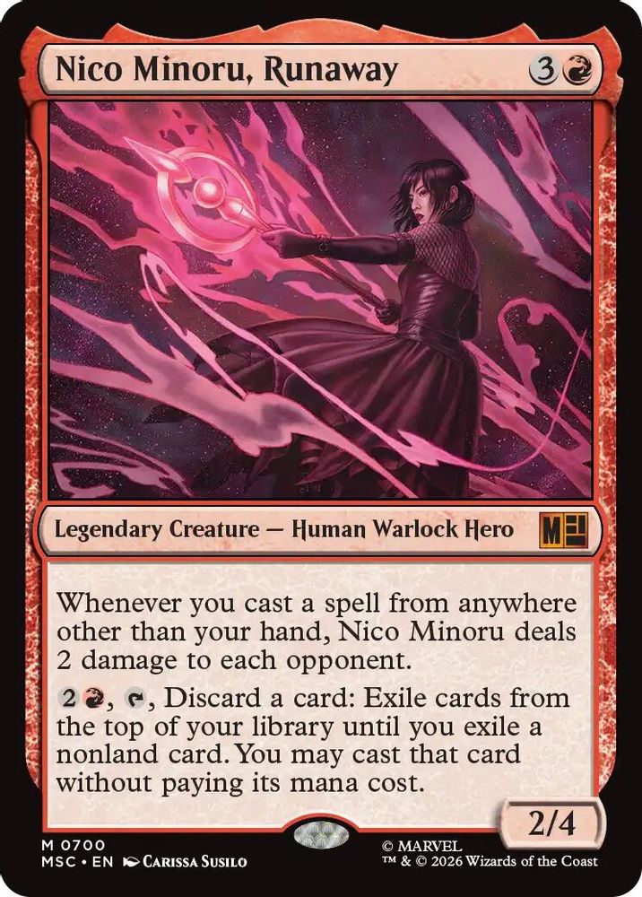 [FOIL] Nico Minoru, Runaway #700 - MYTHIC MSC -  Commander: Marvel Super Heroes