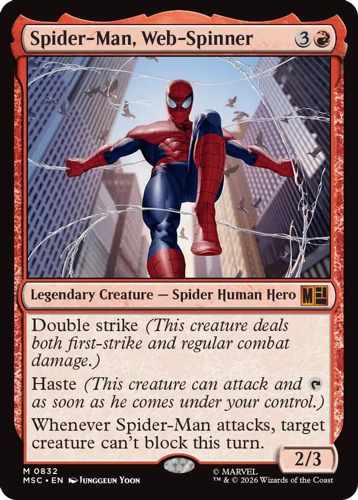 Spider-Man, Web-Spinner #832 - MYTHIC MSC -  Commander: Marvel Super Heroes