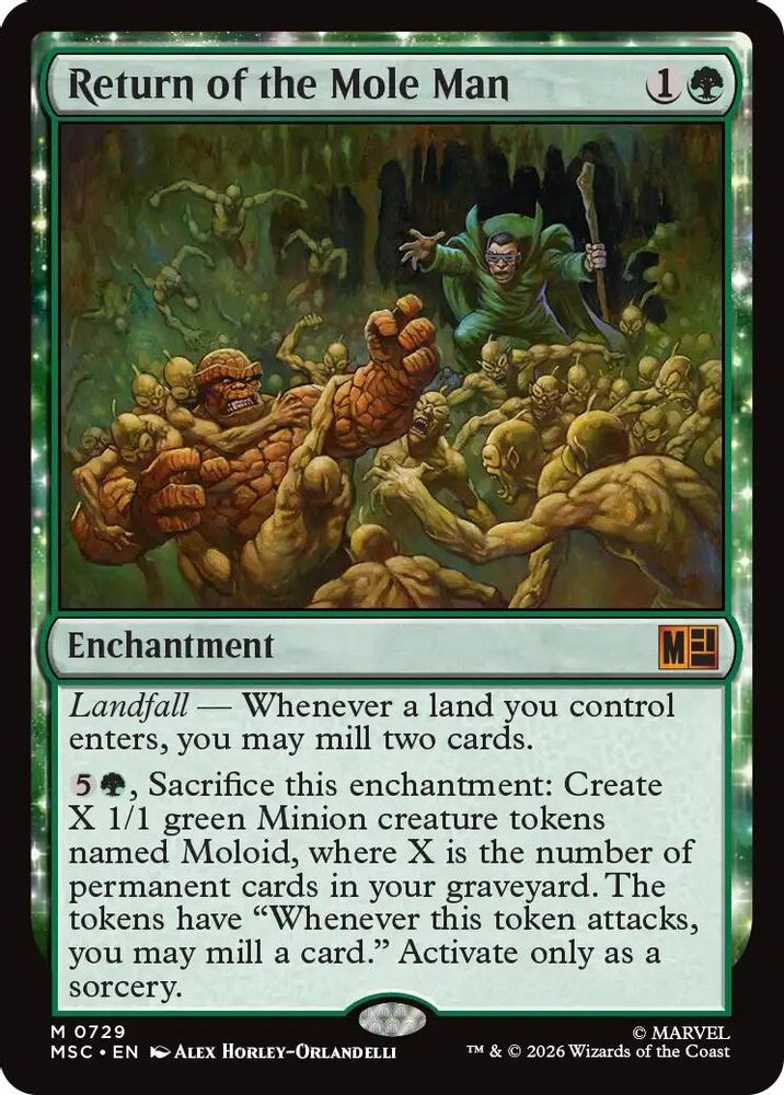 [FOIL] Return of the Mole Man #729 - MYTHIC MSC -  Commander: Marvel Super Heroes