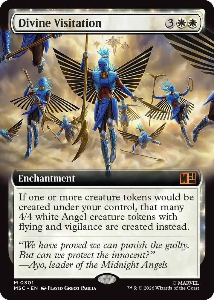 [FOIL] Divine Visitation (Extended Art) #301 - MYTHIC MSC -  Commander: Marvel Super Heroes