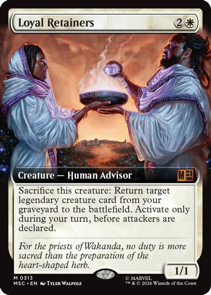 Loyal Retainers (Extended Art) #313 - MYTHIC MSC -  Commander: Marvel Super Heroes