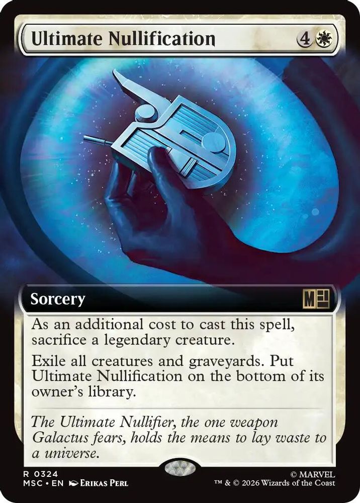 [FOIL] Ultimate Nullification (Extended Art) #324 - RARE MSC -  Commander: Marvel Super Heroes