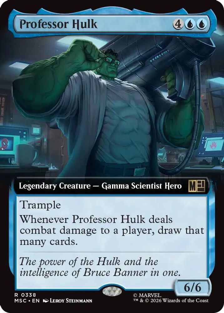 Professor Hulk (Extended Art) #338 - RARE MSC -  Commander: Marvel Super Heroes