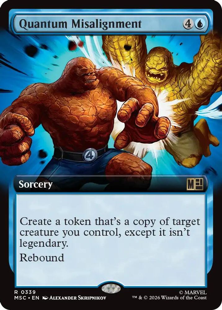 [FOIL] Quantum Misalignment (Extended Art) #339 - RARE MSC -  Commander: Marvel Super Heroes