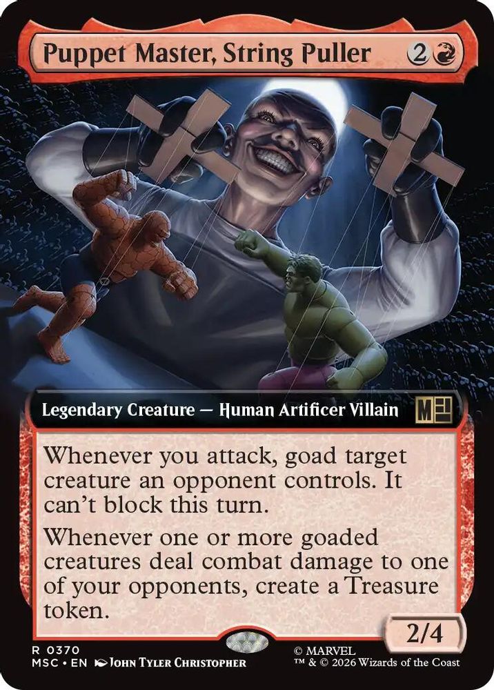 Puppet Master, String Puller (Extended Art) #370 - RARE MSC -  Commander: Marvel Super Heroes