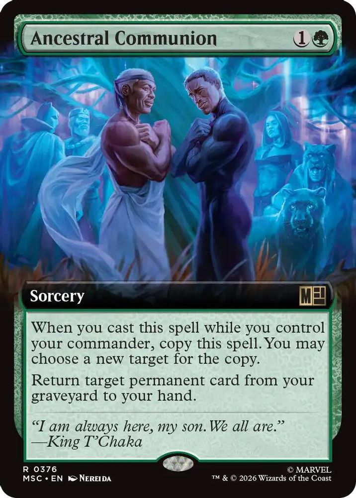 [FOIL] Ancestral Communion (Extended Art) #376 - RARE MSC -  Commander: Marvel Super Heroes