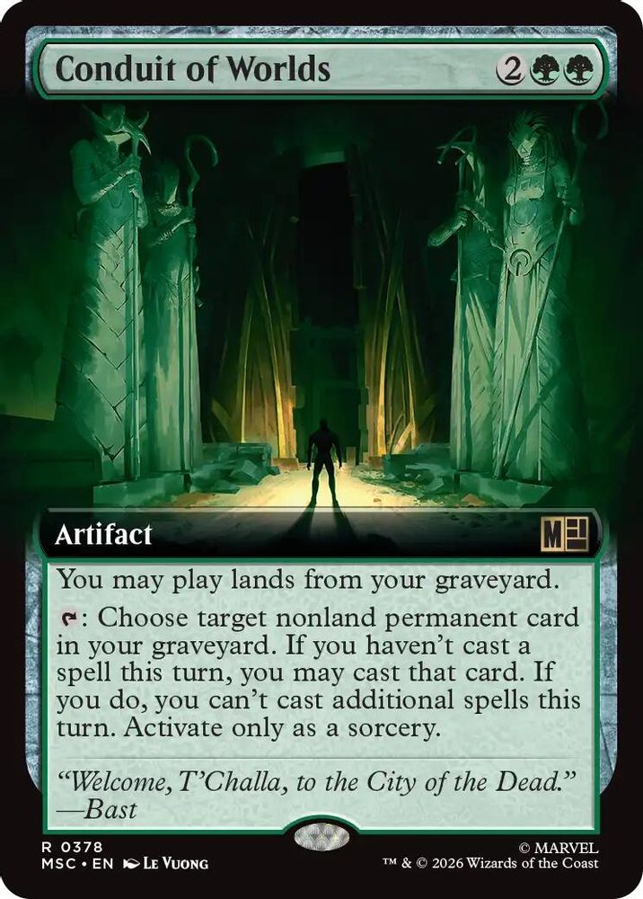 Conduit of Worlds (Extended Art) #378 - RARE MSC -  Commander: Marvel Super Heroes