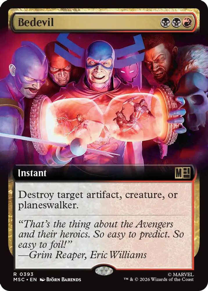 Bedevil (Extended Art) #393 - RARE MSC -  Commander: Marvel Super Heroes