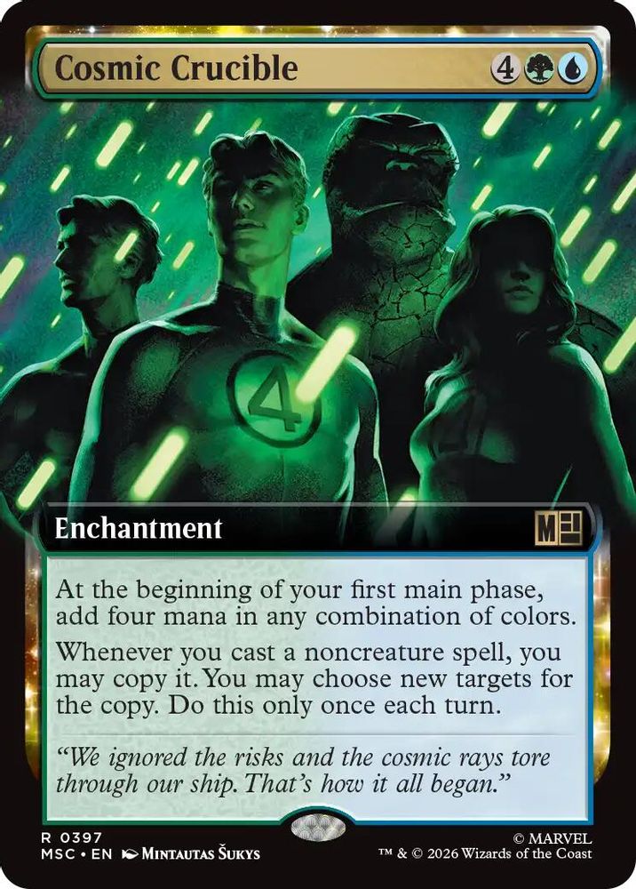 [FOIL] Cosmic Crucible (Extended Art) #397 - RARE MSC -  Commander: Marvel Super Heroes