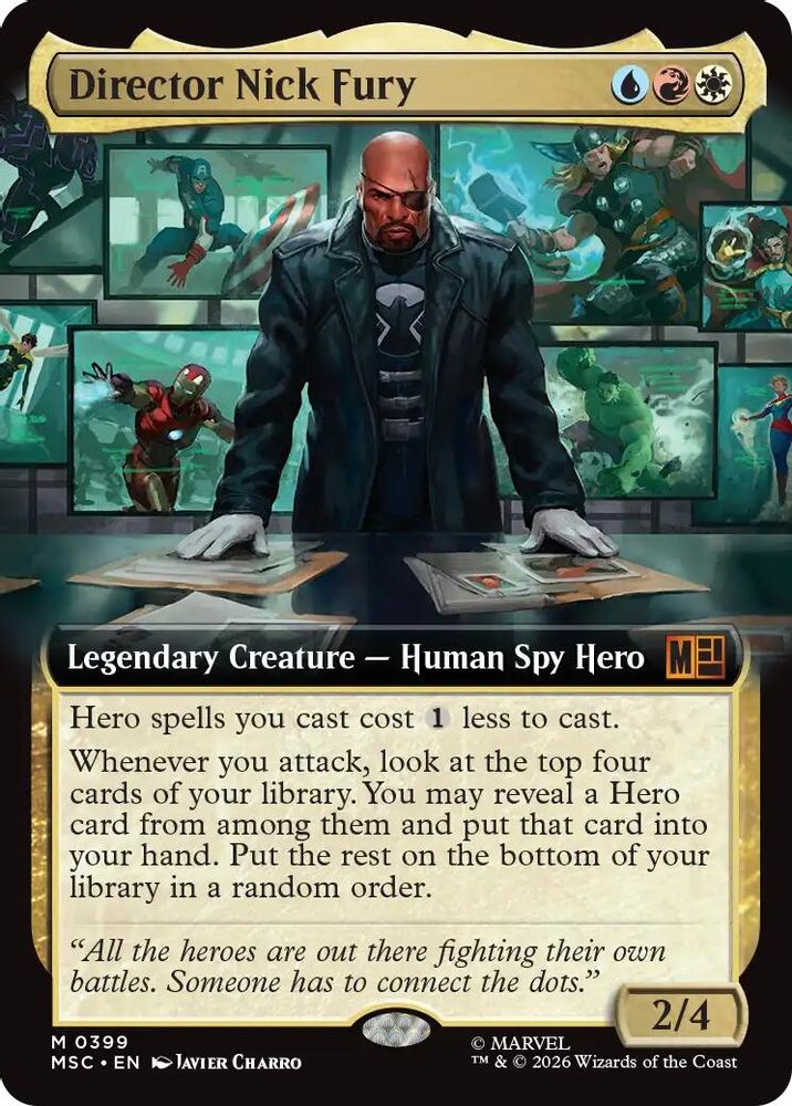 [FOIL] Director Nick Fury (Extended Art) #399 - MYTHIC MSC -  Commander: Marvel Super Heroes