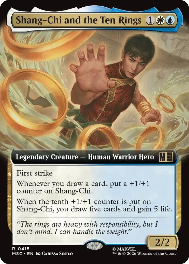 [FOIL] Shang-Chi and the Ten Rings (Extended Art) #415 - RARE MSC -  Commander: Marvel Super Heroes