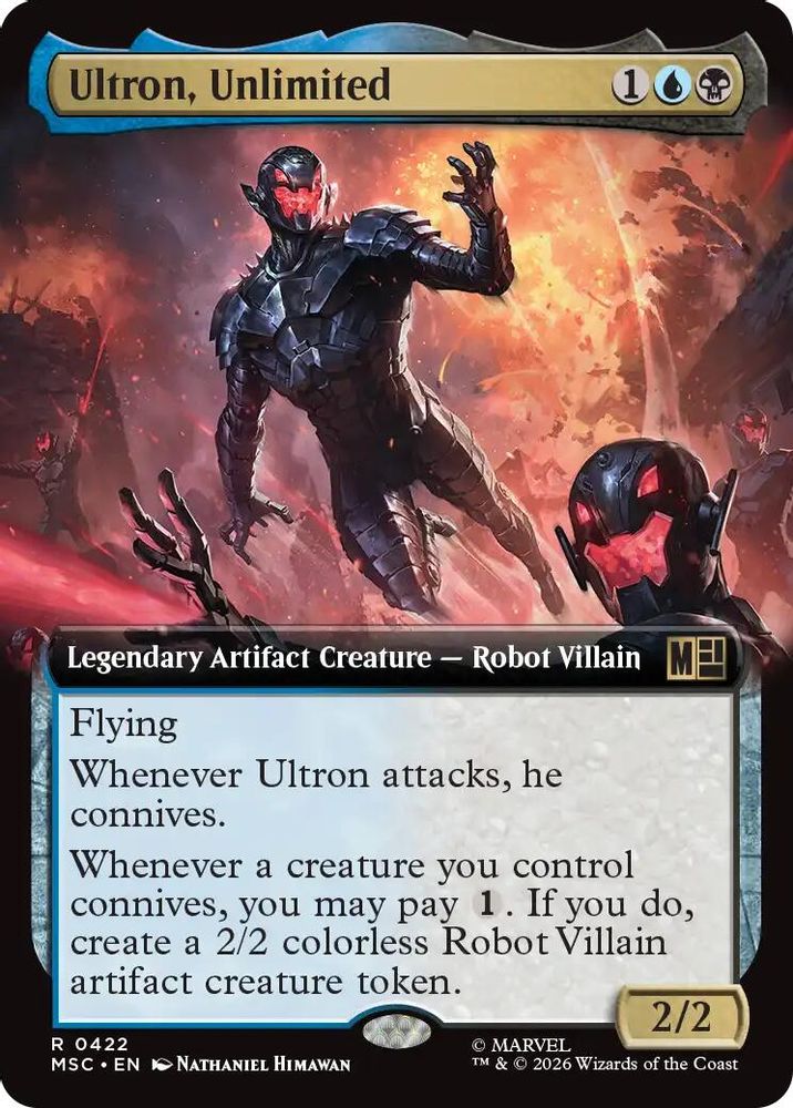 Ultron, Unlimited (Extended Art) #422 - RARE MSC -  Commander: Marvel Super Heroes