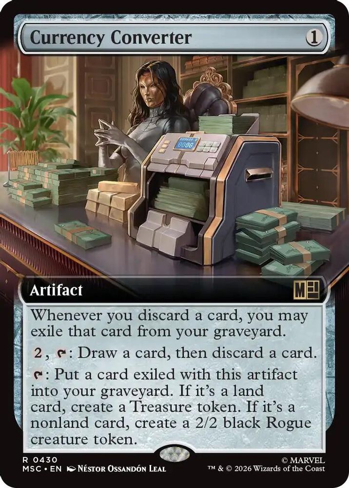 [FOIL] Currency Converter (Extended Art) #430 - RARE MSC -  Commander: Marvel Super Heroes