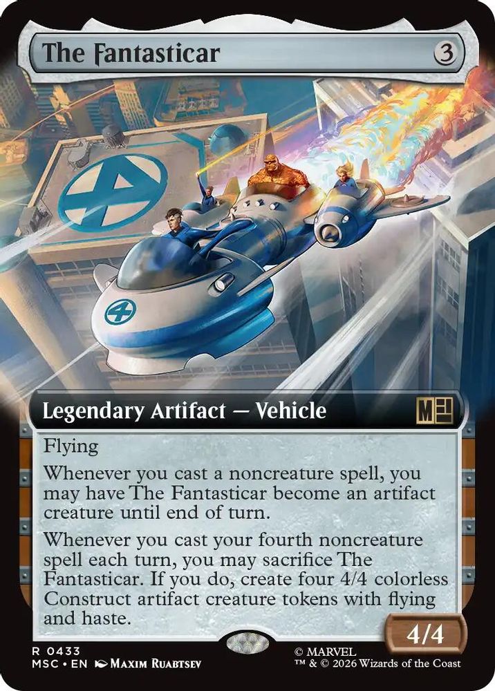 The Fantasticar (Extended Art) #433 - RARE MSC -  Commander: Marvel Super Heroes
