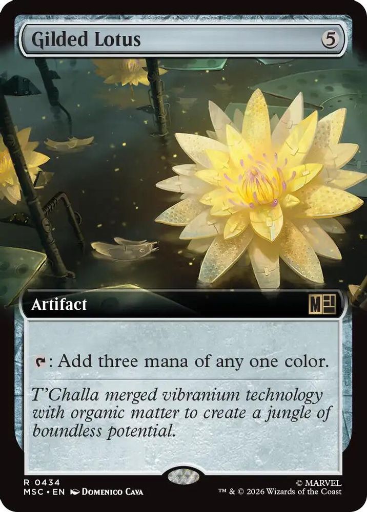 Gilded Lotus (Extended Art) #434 - RARE MSC -  Commander: Marvel Super Heroes