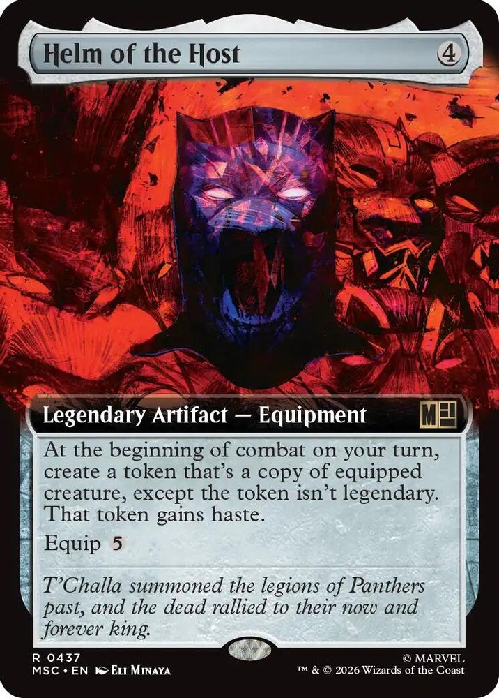 [FOIL] Helm of the Host (Extended Art) #437 - RARE MSC -  Commander: Marvel Super Heroes