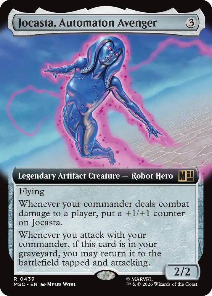 Jocasta, Automaton Avenger (Extended Art) #439 - RARE MSC -  Commander: Marvel Super Heroes