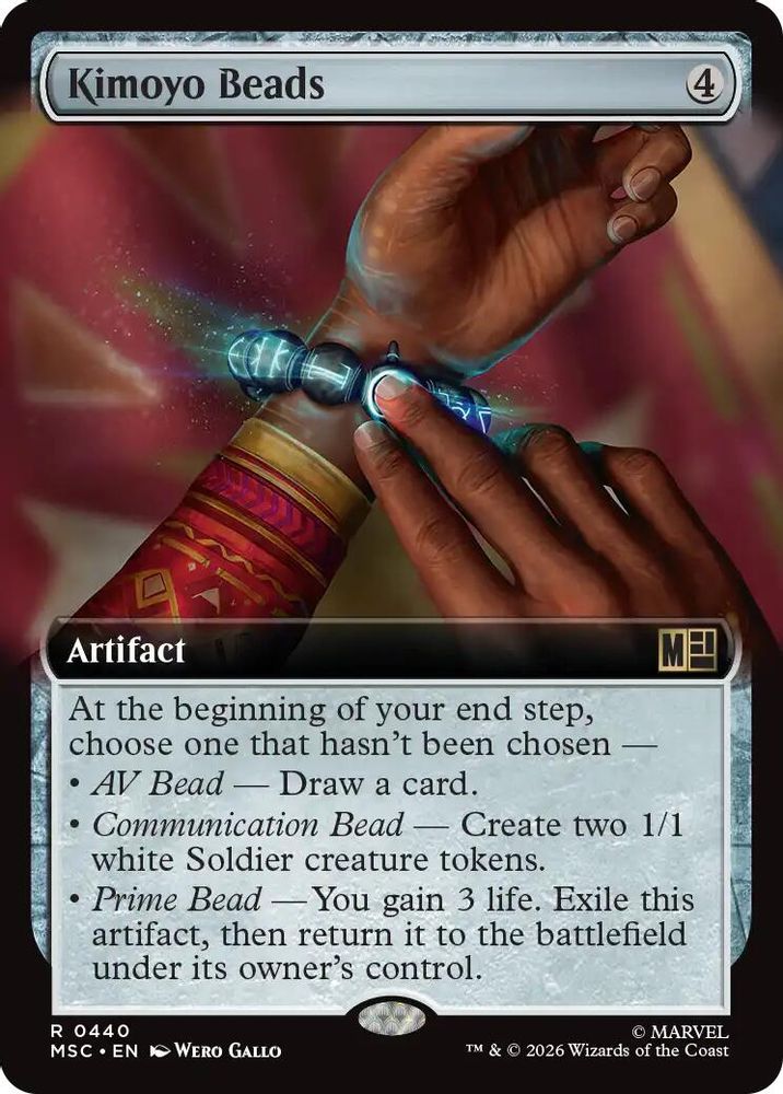 Kimoyo Beads (Extended Art) #440 - RARE MSC -  Commander: Marvel Super Heroes