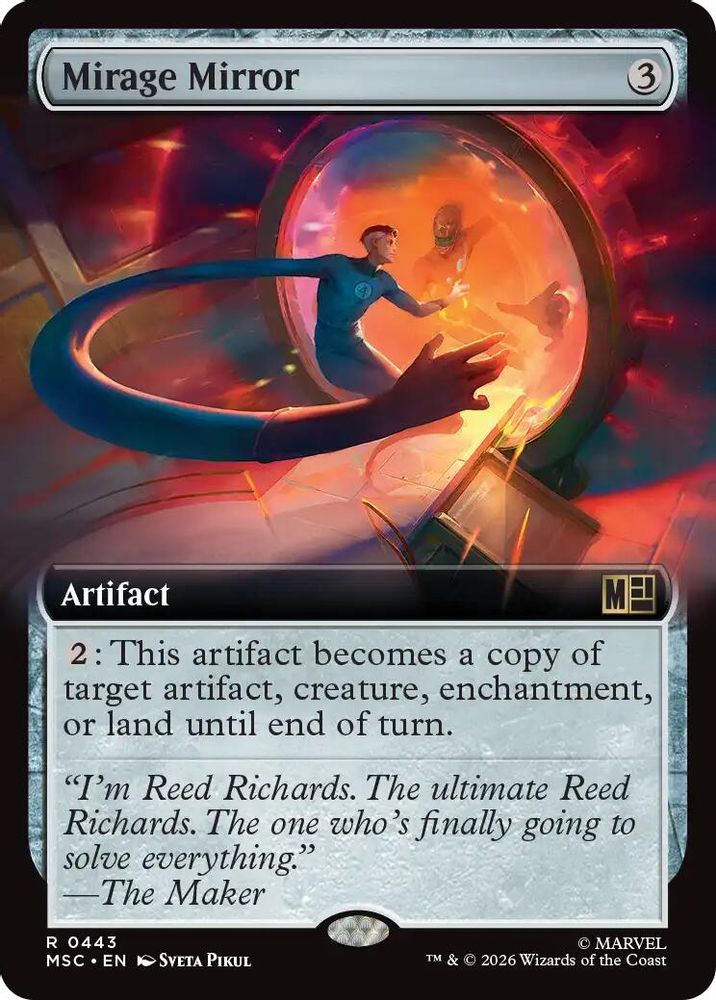 Mirage Mirror (Extended Art) #443 - RARE MSC -  Commander: Marvel Super Heroes