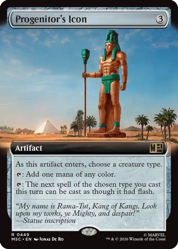 [FOIL] Progenitor's Icon (Extended Art) #449 - RARE MSC -  Commander: Marvel Super Heroes