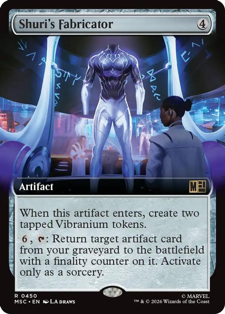 Shuri's Fabricator (Extended Art) #450 - RARE MSC -  Commander: Marvel Super Heroes