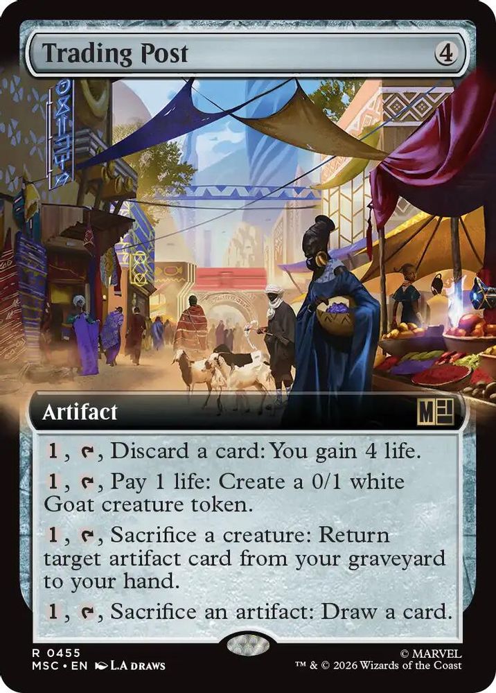 Trading Post (Extended Art) #455 - RARE MSC -  Commander: Marvel Super Heroes