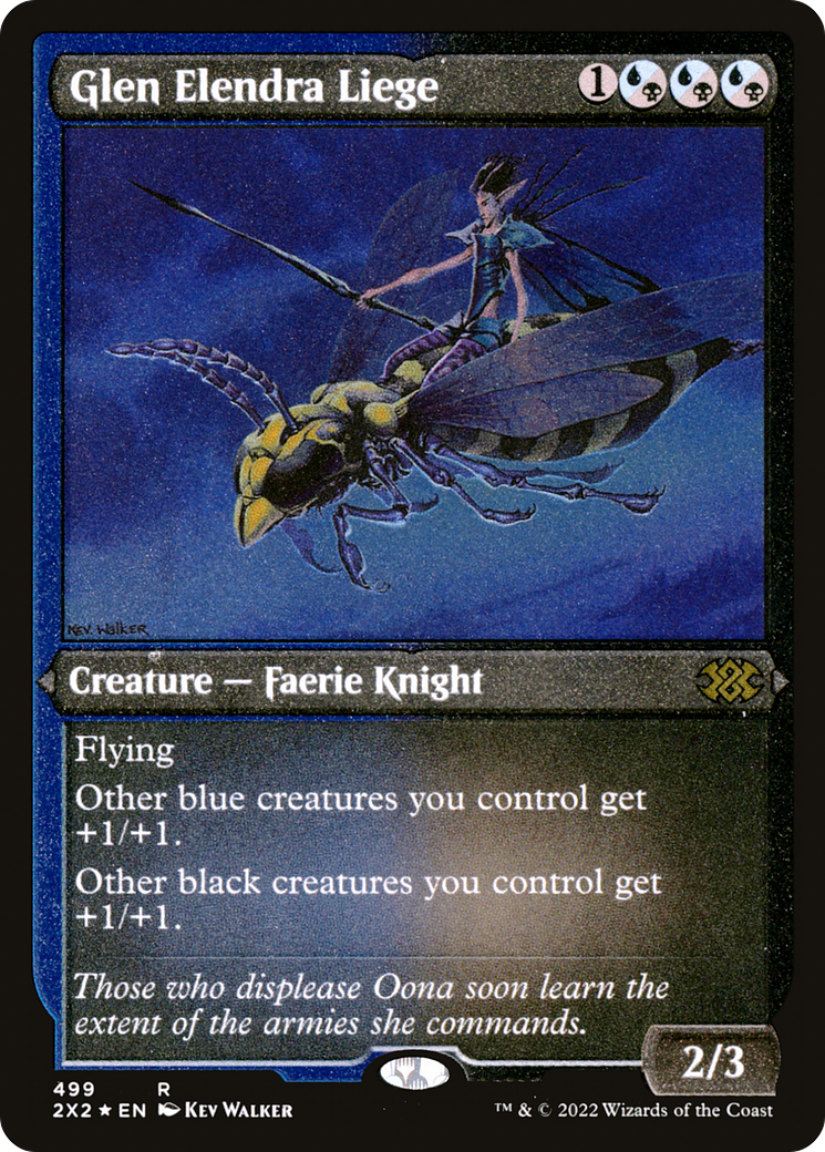 [ EF ] [FOIL] Glen Elendra Liege (Foil Etched) #499 - RARE 2X2 - Double Masters 2022