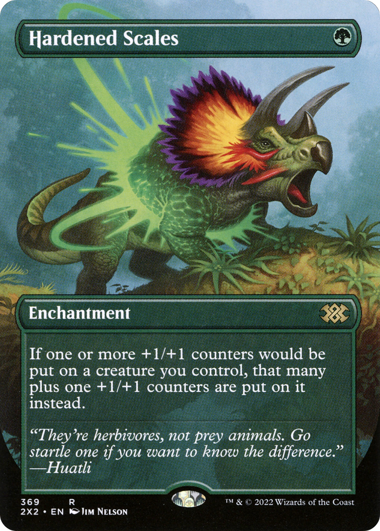 [ BL ] Hardened Scales (Borderless) #369 - RARE 2X2 - Double Masters 2022
