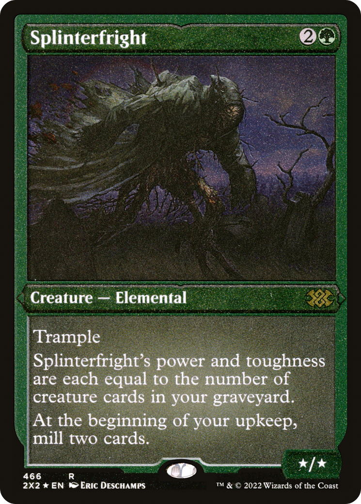 [ EF ] [FOIL] Splinterfright (Foil Etched) #466 - RARE 2X2 - Double Masters 2022