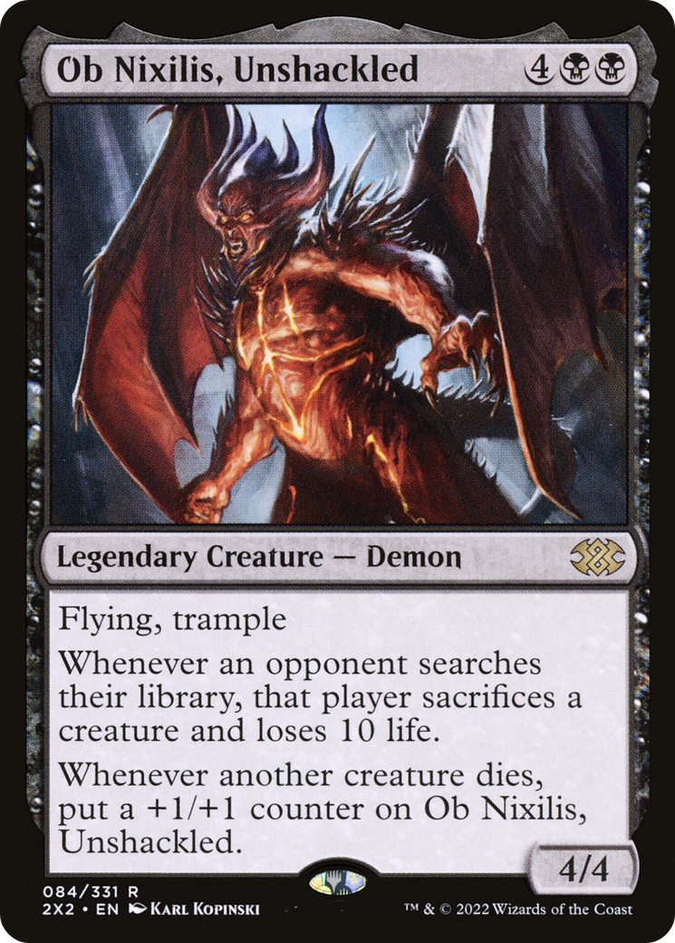 [FOIL] Ob Nixilis, Unshackled #084 - RARE 2X2 - Double Masters 2022