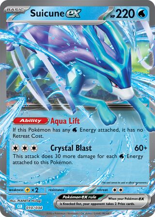 Suicune ex - 010/034 - Combined Powers Premium Collection Promo